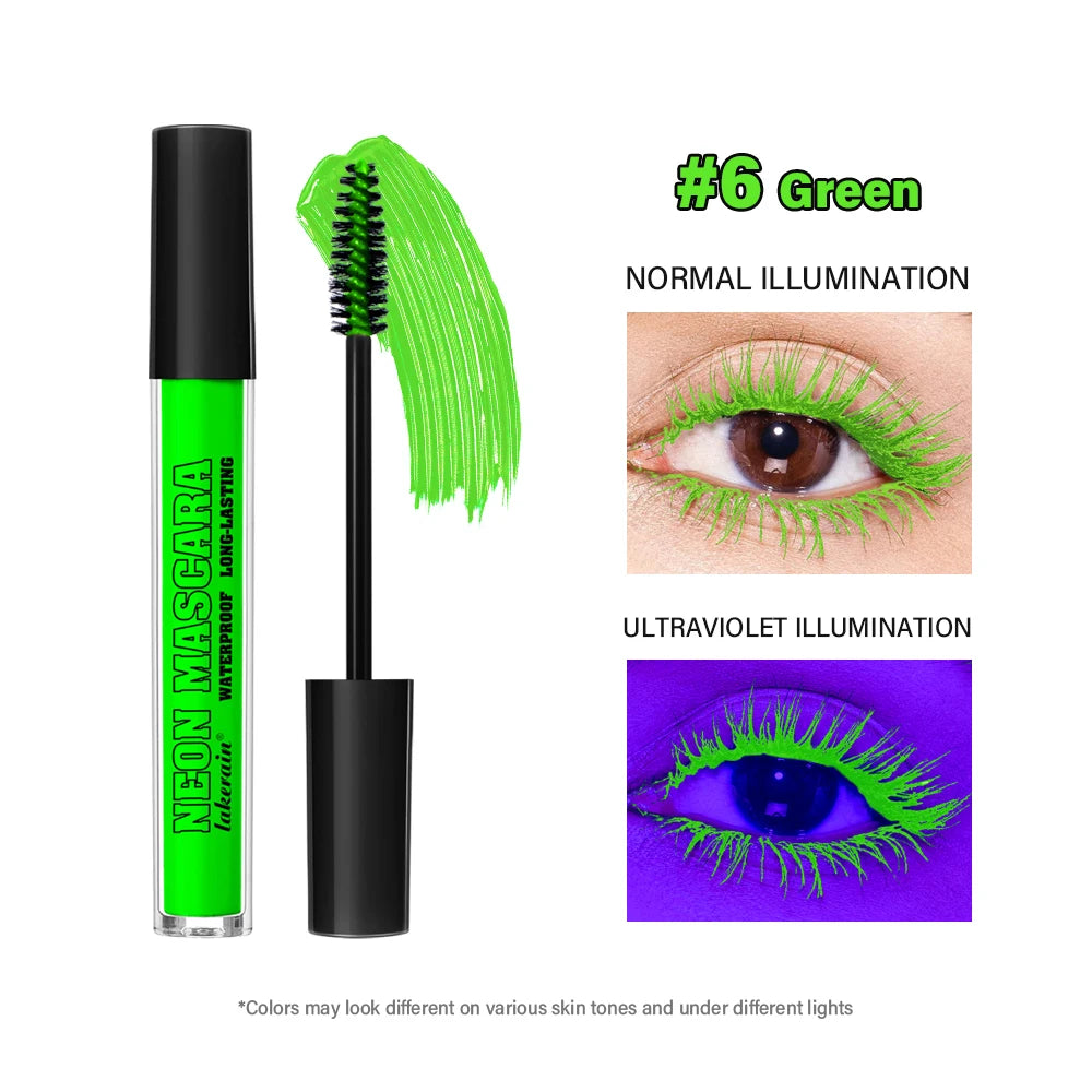 Color Neon Mascara – Waterproof, Long-Lasting Eye Makeup Color Neon Mascara Oasis Select 6Green