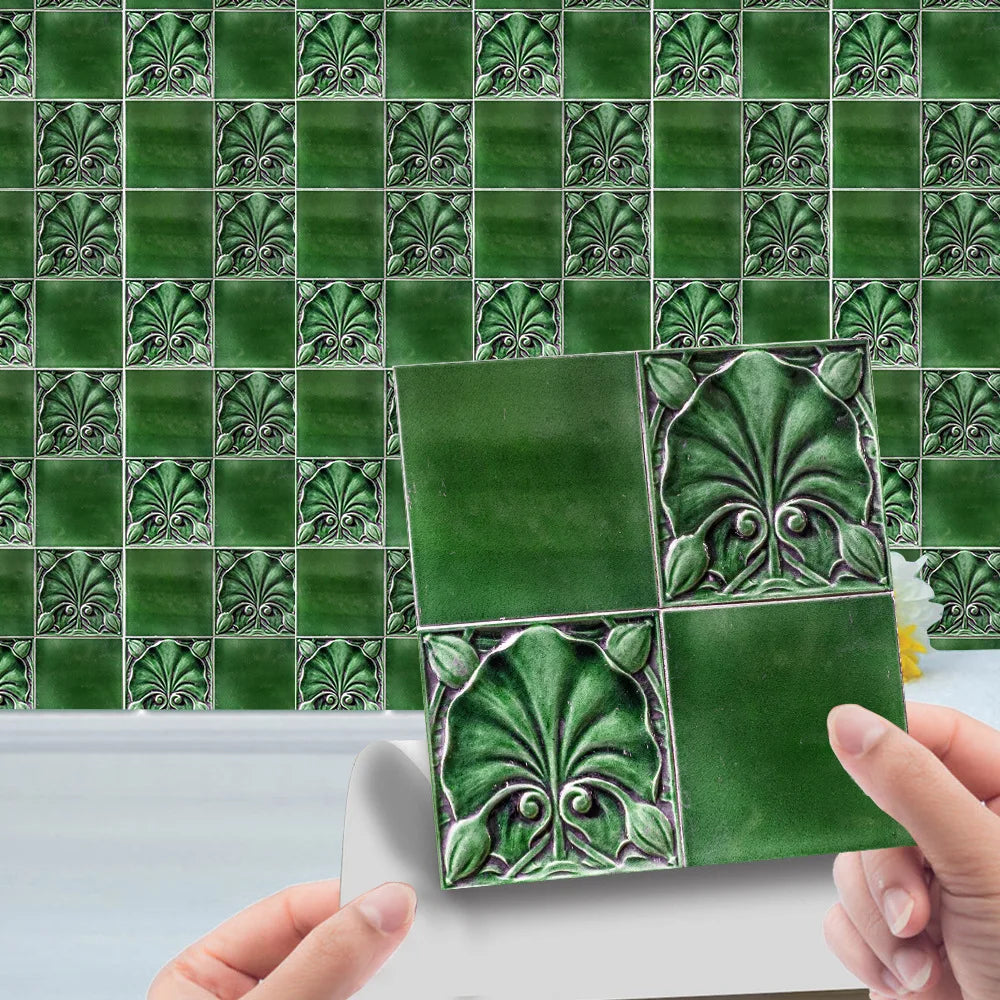 Crystal tiles pasted mosaic wall pasted retro tiles tiles pasted simple kitchen stove stickers pvc wall stickers Oasis Select