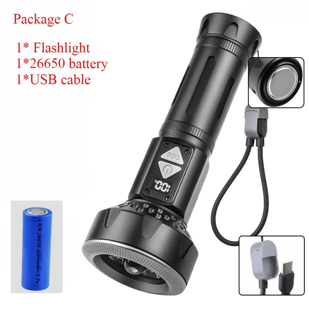 POCKETMAN 3800 Lumen Tactical Flashlight | USB-C, 8 Modes, Waterproof