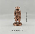 Japanese Samurai Figurine Traditional Retro Samurai Style Statue Zen Warrior Ornaments for Home Office Desk Tea Room Shelf Decor Oasis Select Standing Ninja 5 9x5.2x4.7cm