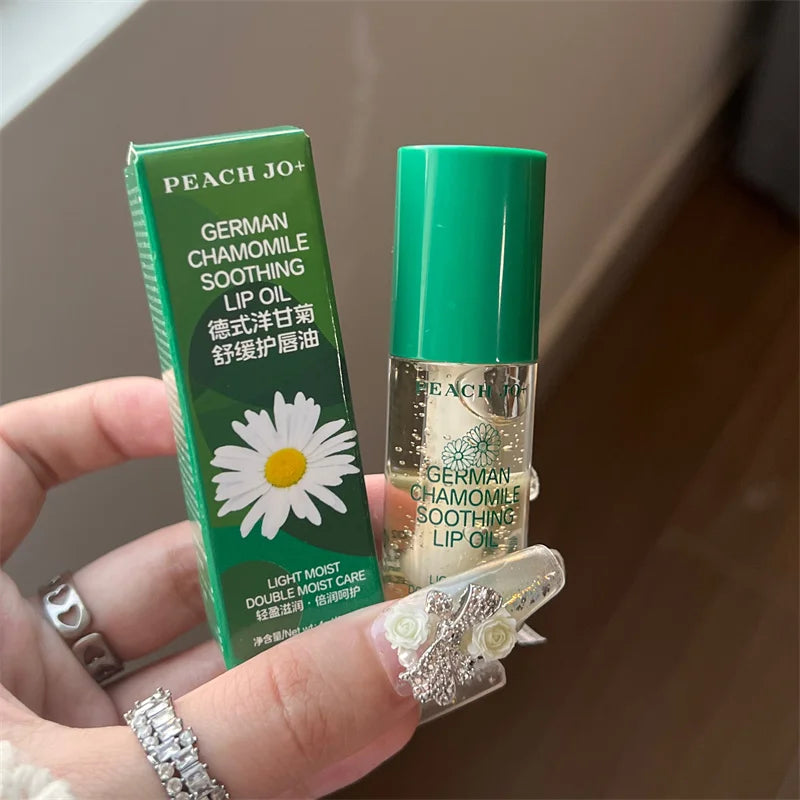 German Chamomile Lip Oil – Lightweight Moisturizing Lip Care Lip Oil Balm Oasis Select 1pcs