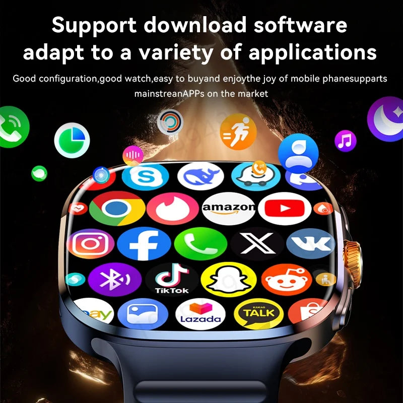 GOLDENSPIKE M99 4G Smartwatch 2.4" AMOLED GPS NFC 8MP Camera