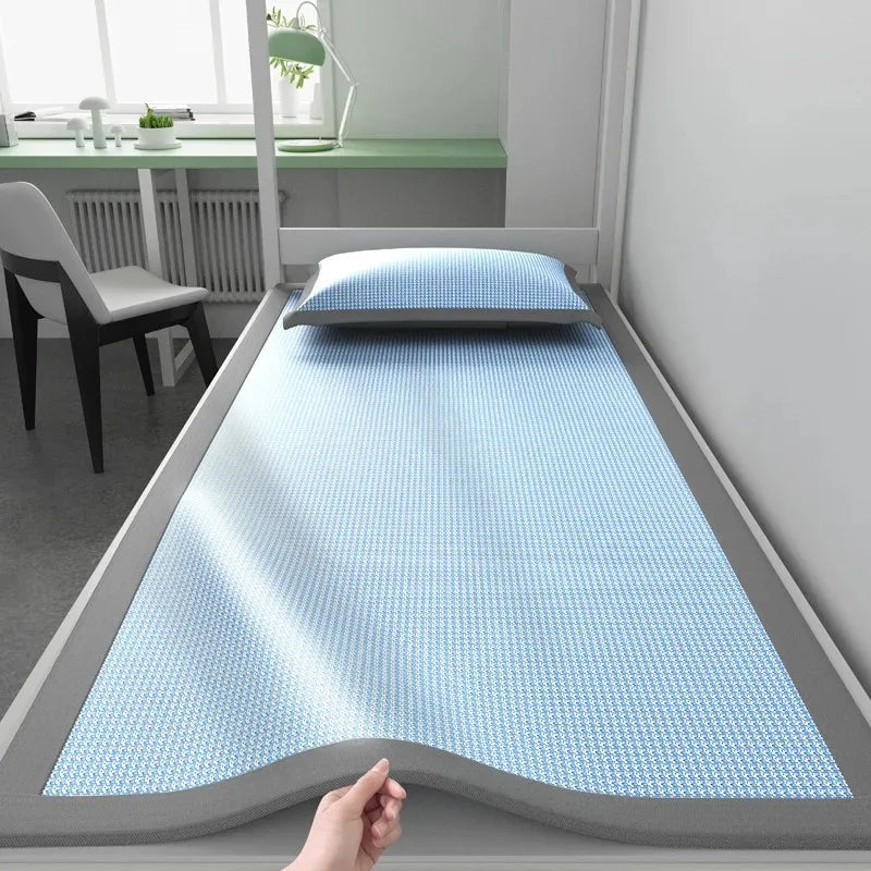 Cooling Bed Sheet Ice Silk Cold Feeling Mattress Cover for Summer Hot Weather Breathable Washable Bedding Use No Pillowcase Oasis Select
