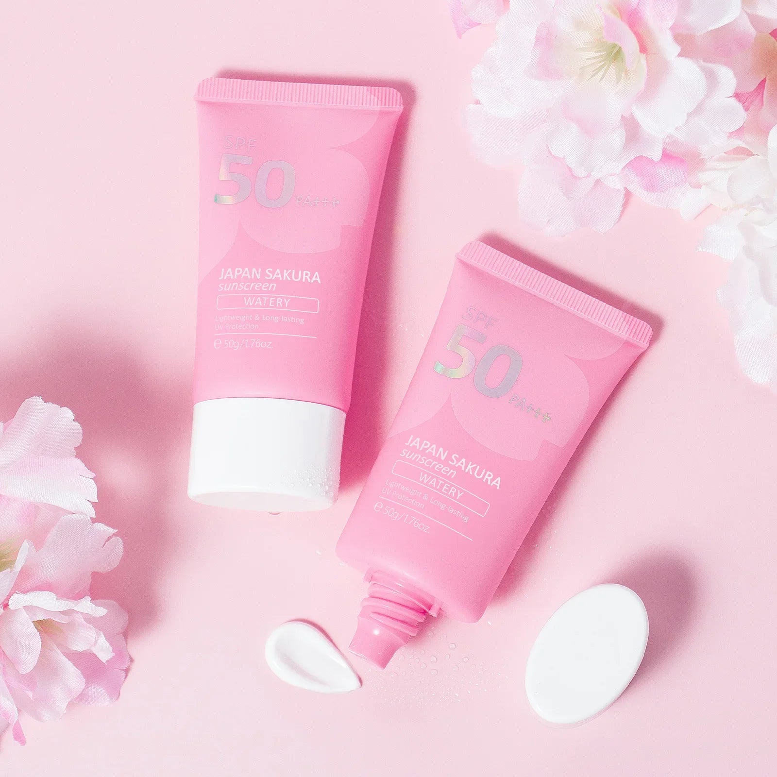 LAIKOU Sakura Sunscreen Primer SPF 50 PA+++ Lightweight 50g