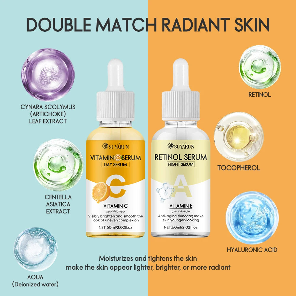 Vitamin C & Retinol Face Serum Duo – Brighten & Firm Skin Face Serum Duo Oasis Select