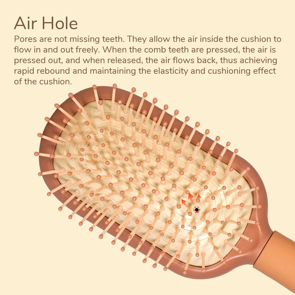 Cartoon Airbag Cushion Comb – Detangling & Anti-Static for Girls Hair Styling Comb Oasis Select