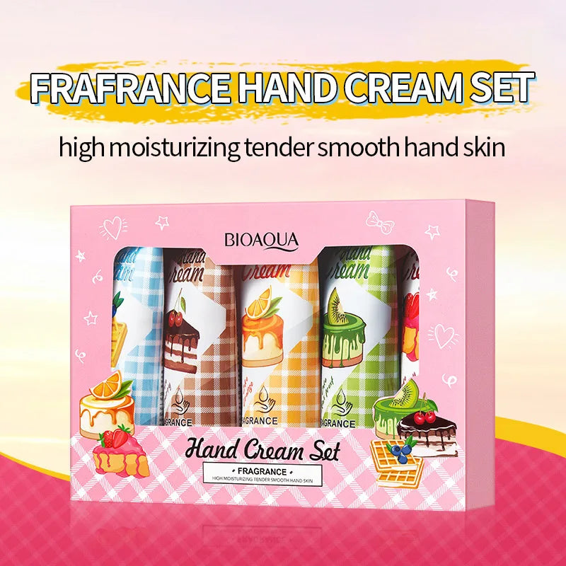 5-Piece Luxury Hand Cream Gift Set – Moisturizing & Fragrant
