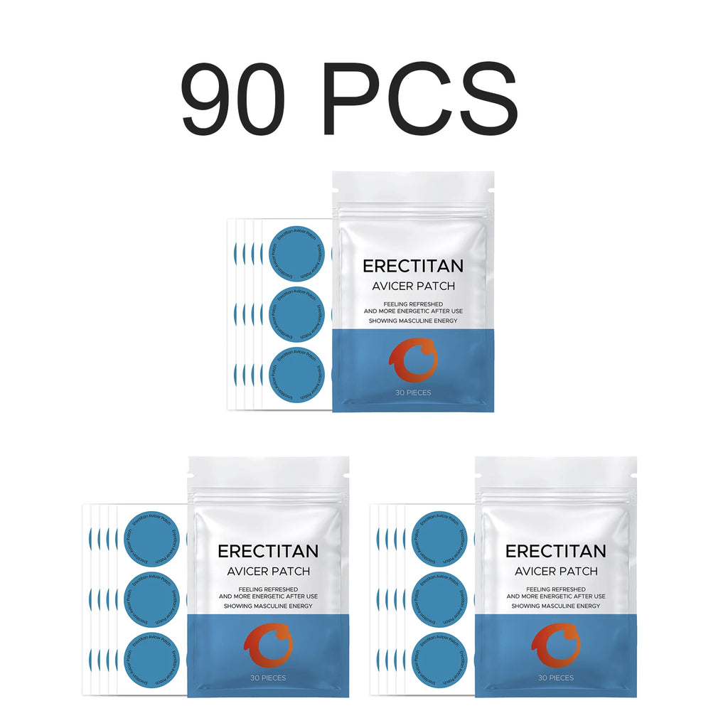 30/60/120x Men Energy Support Patches External Use Men's Daily Refreshing Care Stickers Gentle Energy Support External Stickers Oasis Select 90 PCS