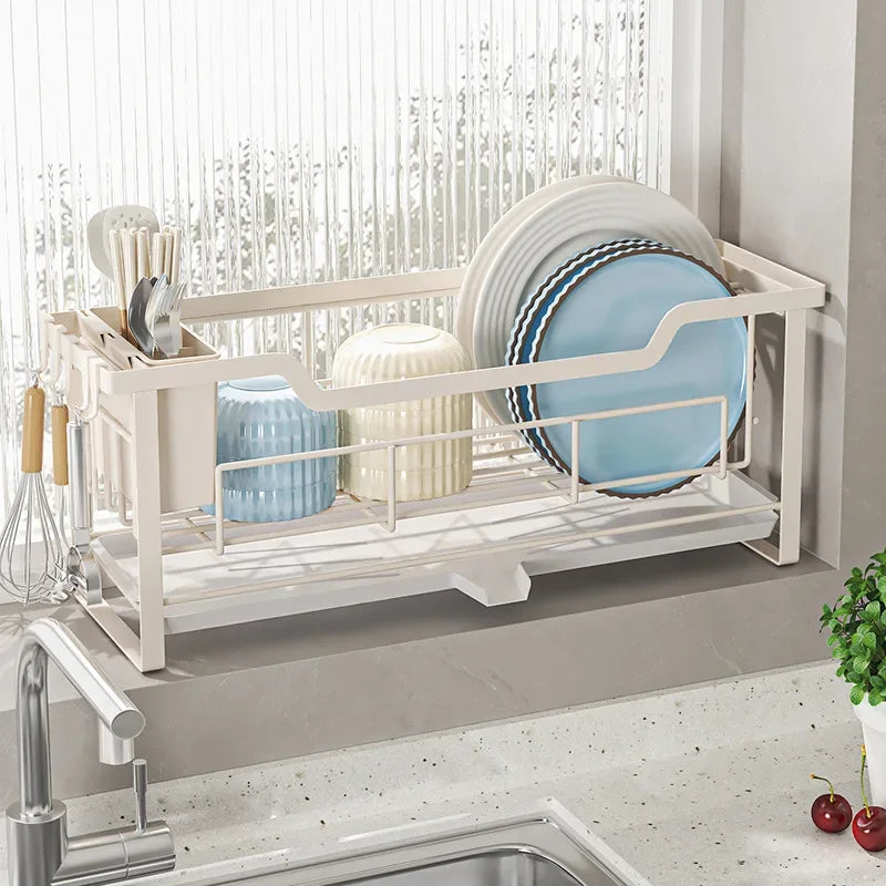 kitchen windowsill cutting board, bowl and chopstick draining rack, no need to install small bowl and dish storage racks Oasis Select