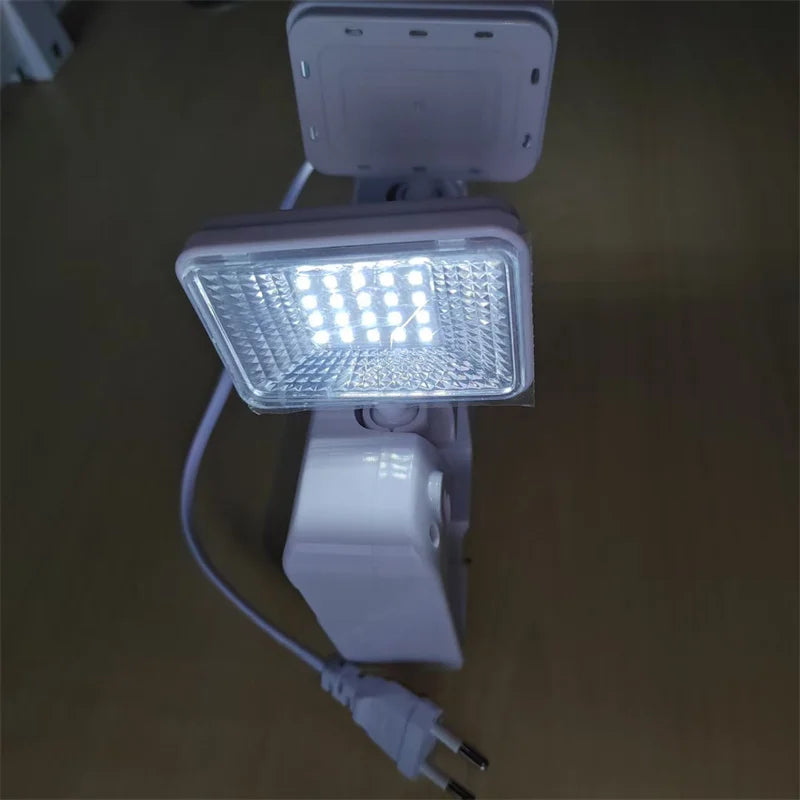 SHINEKNOT Dual-Head LED Emergency Light | Rechargeable