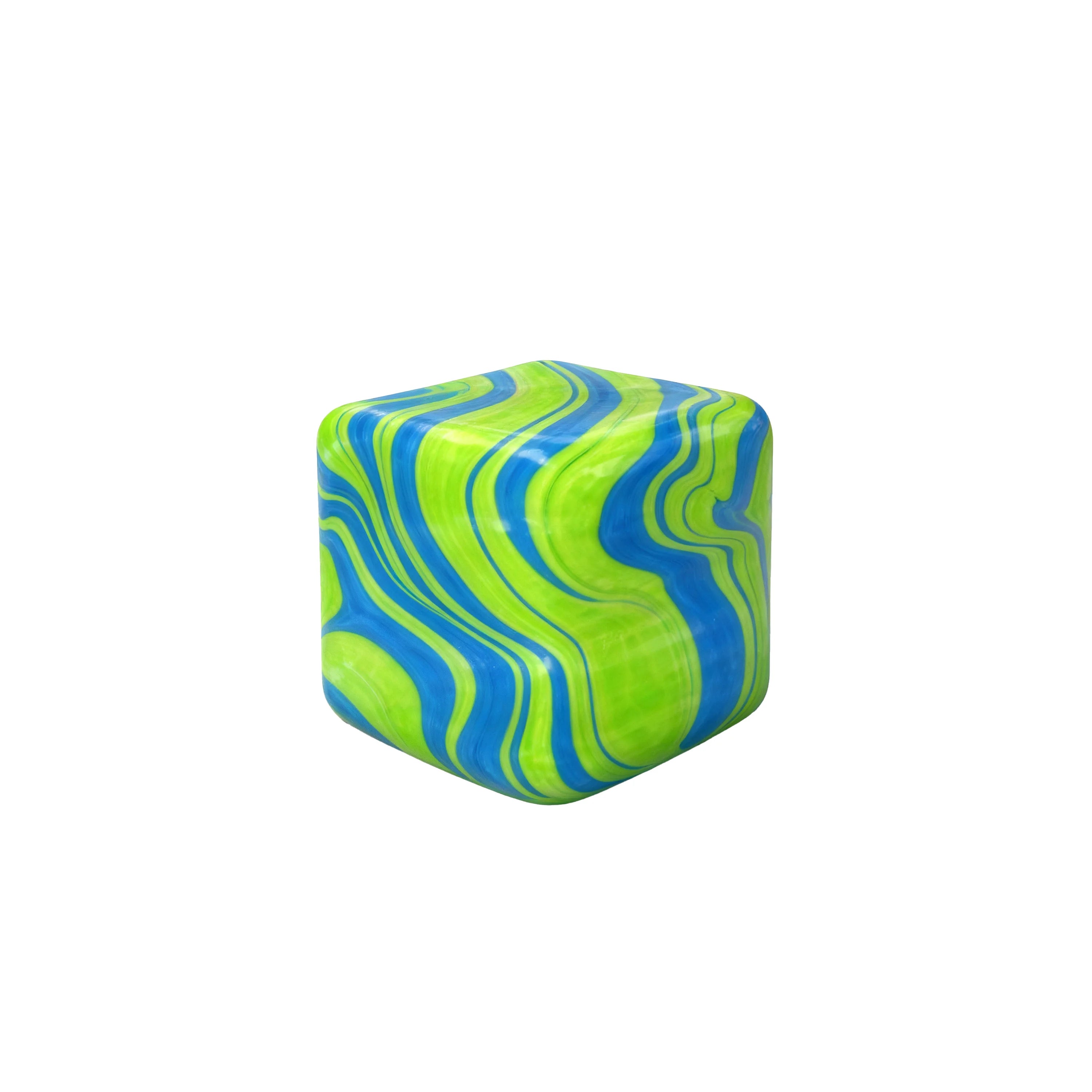 Stress Relief Cube Toy – Soft Elastic TPR Fidget Decompression Stress Relief Toy Oasis Select Green