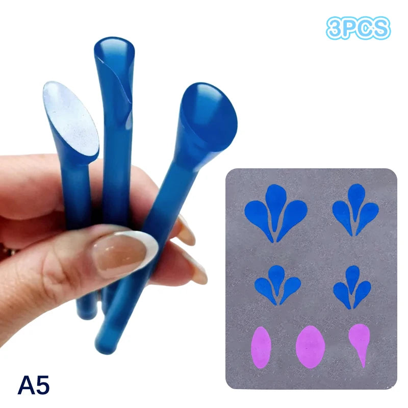 3/4pcs Flower Floral Dotting Tools Set Mandala Dotting Embossing Tools For Rock Art Stamp Pen DIY Graffiti Home Outdoor Oasis Select A5