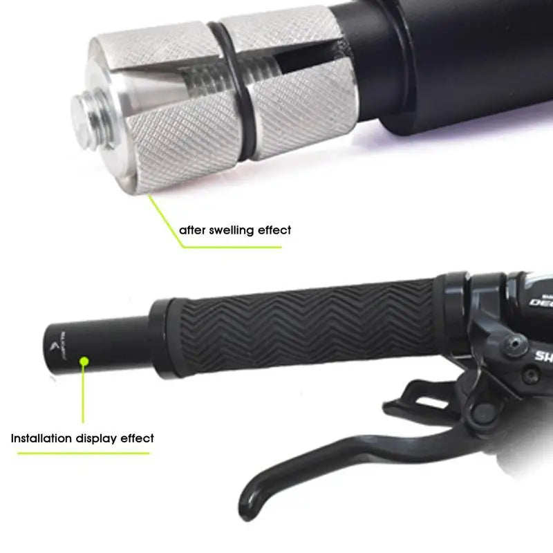 Bike Handlebar Extension Bicycle Aluminum Alloy Handlebar Extender 10cm Extendable Retractable Accessories Lightweight for Bike Oasis Select