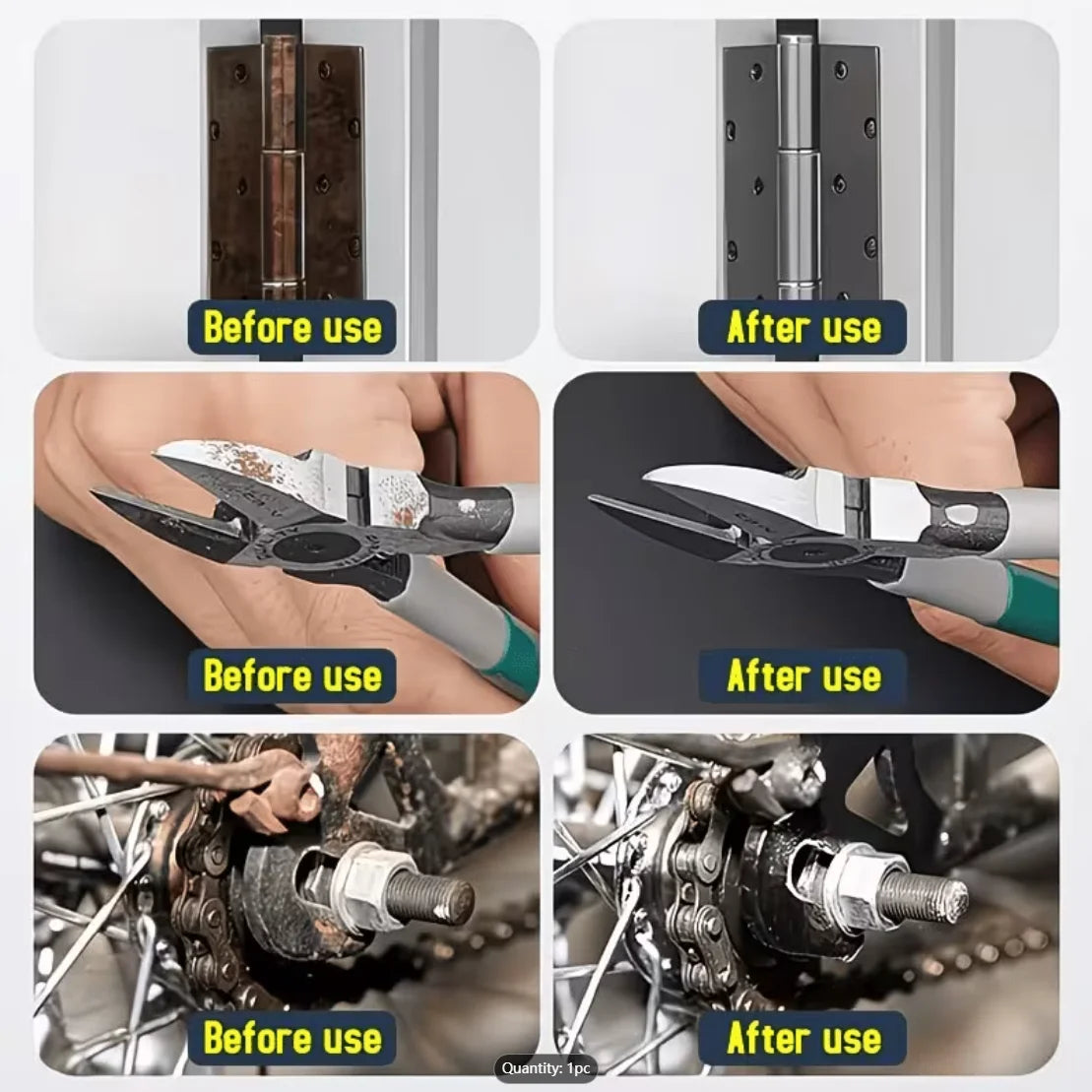Rust Remover Spray with Sponge & Towel – Car & Metal Surfaces
