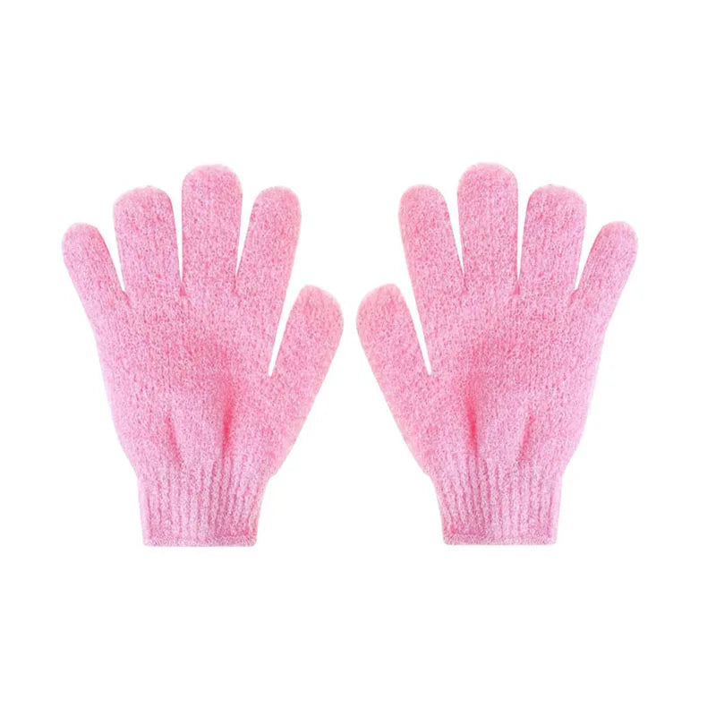 1/2/3pairs Exfoliating Bath Gloves Double Sided Bath Gloves For Beauty Spa Massage Skin Shower Scrubber Bathing Accessories Oasis Select 1pairs pink