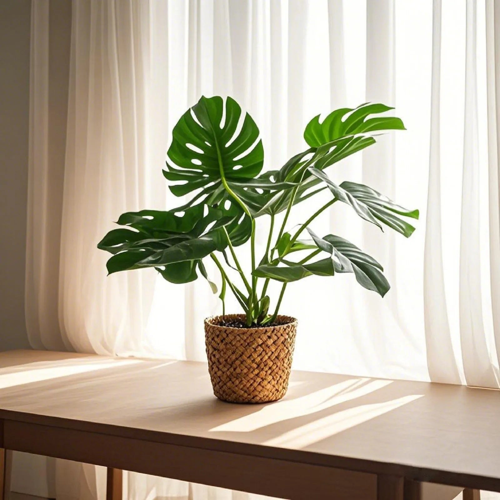 Artificial Monstera Turtle Back Leaf Simulation Potted Plant Artificial Potted Plant Oasis Select as show One Size