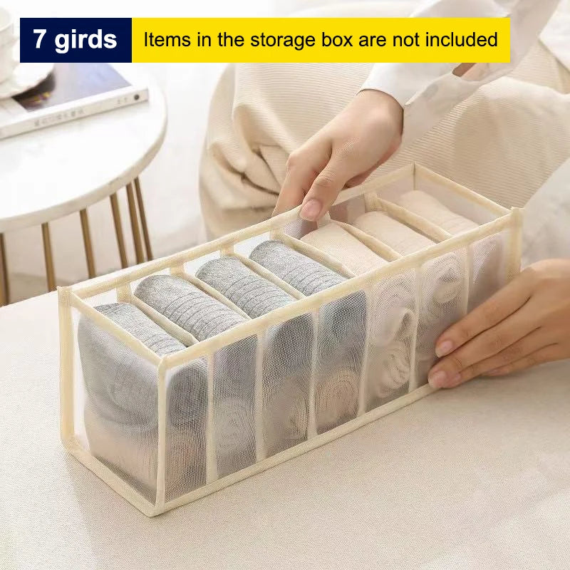 Mesh Drawer Organizer – 6/7/11 Grid Sock & Lingerie Storage