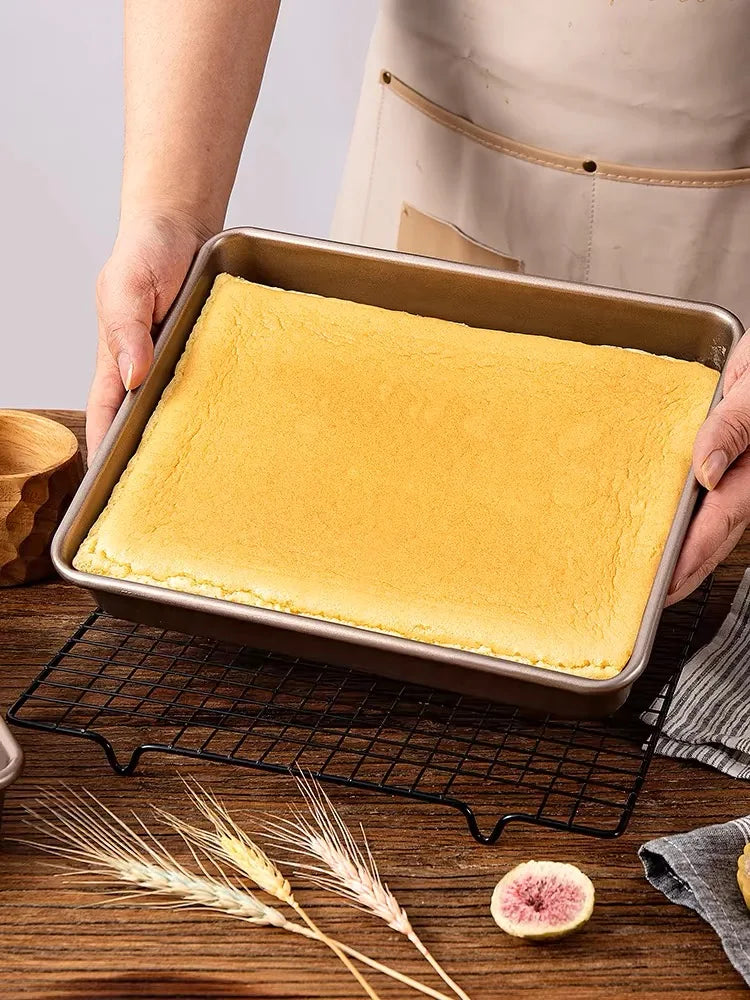 Carbon Steel Baking Tray Oven Specific Rectangular Non Stick Baking Plate Flat Bottomed Tray Steamed Cake Tray Oasis Select