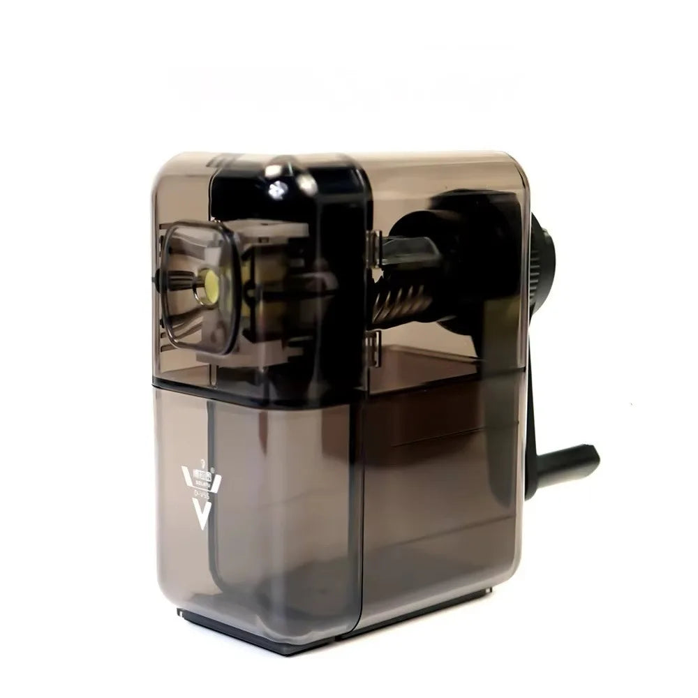 Manual Hand Crank Pencil Sharpener Transparent/Black for Children Artists Art Special Student Creative Office School Stationery Oasis Select Transparent V4S