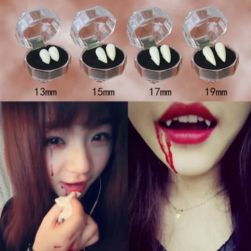 Halloween Dentures Vampire Zombie Teeth Tiger Teeth Cosplay Masquerade Party Dentures Ear Props Halloween Oasis Select