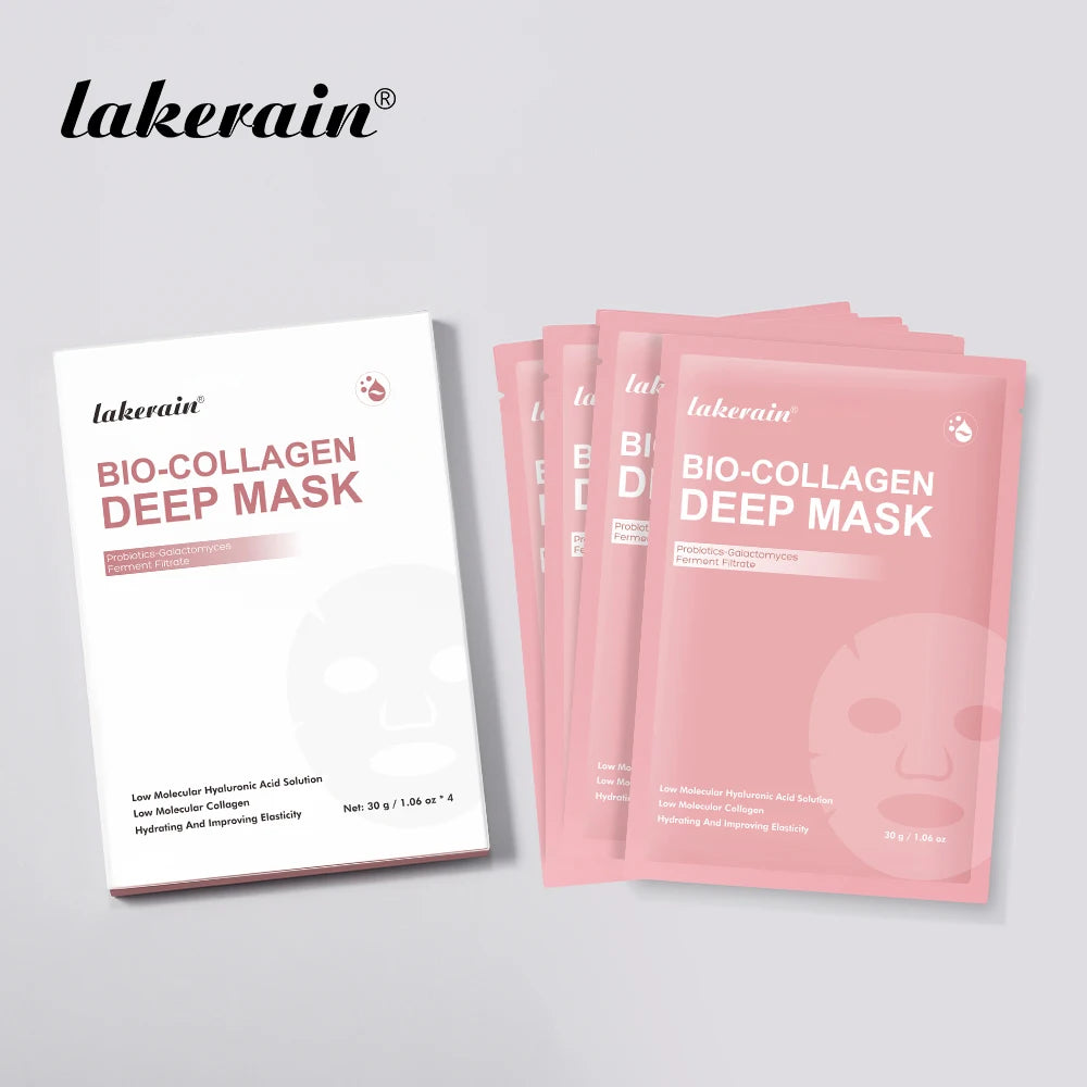 4pcs Collagen Deep Face Mask Hydrating Overnight Moisturizing Face Mask Pore Minimizing Plumping Travel Essentials Beauty Skinca Oasis Select 4 pcs