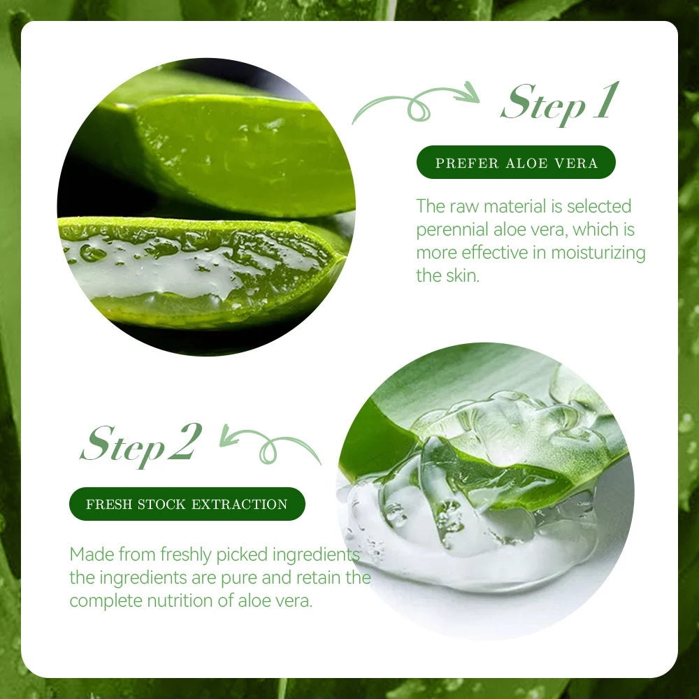 REAROYA Aloe Vera Gel Cream – Moisturizer, Acne & Sun Repair Aloe Vera Gel Cream Oasis Select