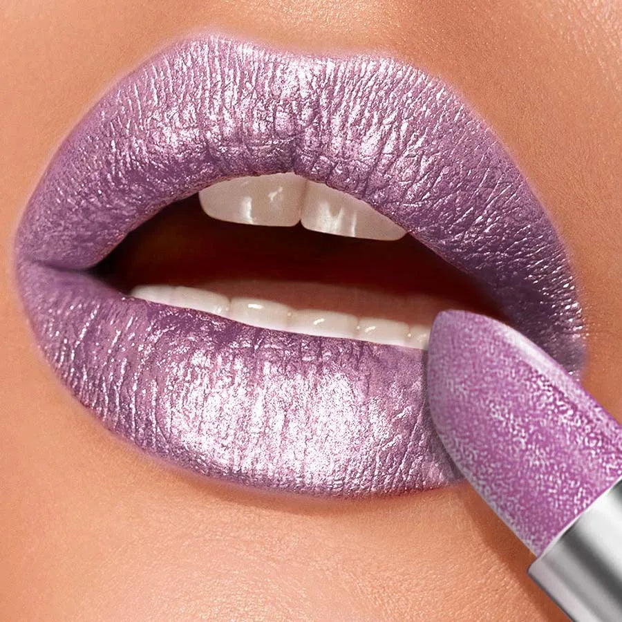 KAFURUX Glitter Metallic Lipstick – Pearlescent Lip Tint & Balm