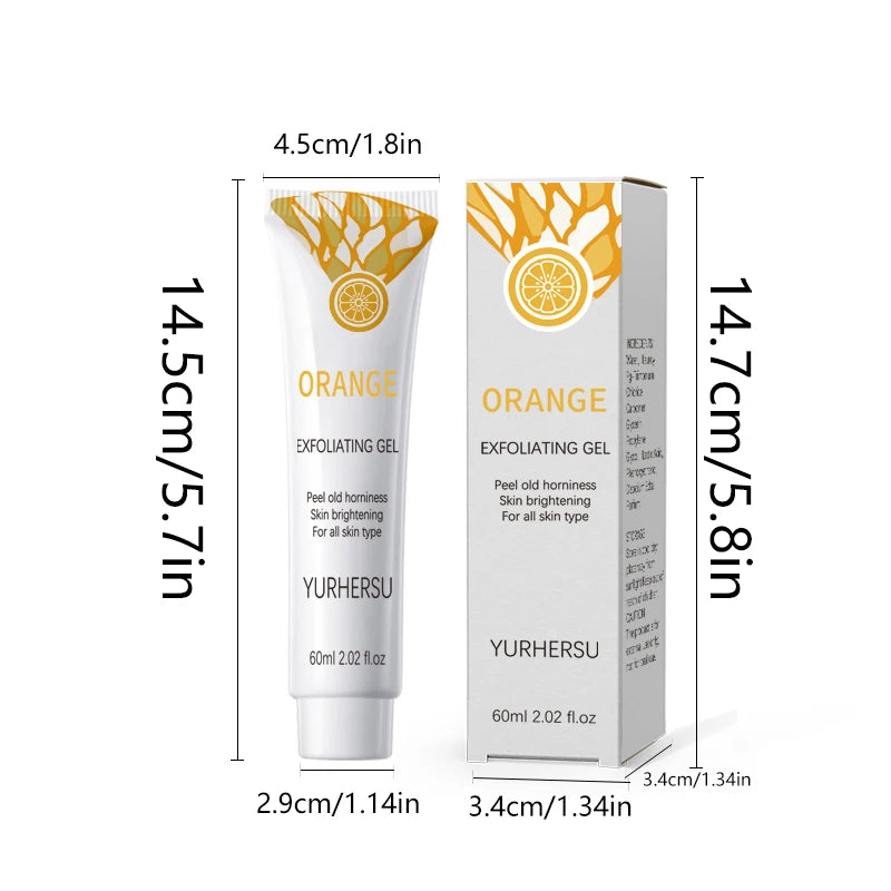 YURHERSU Exfoliating Gel Scrub – Brightening Face Cleanser 60ml Facial Exfoliating Scrub Oasis Select
