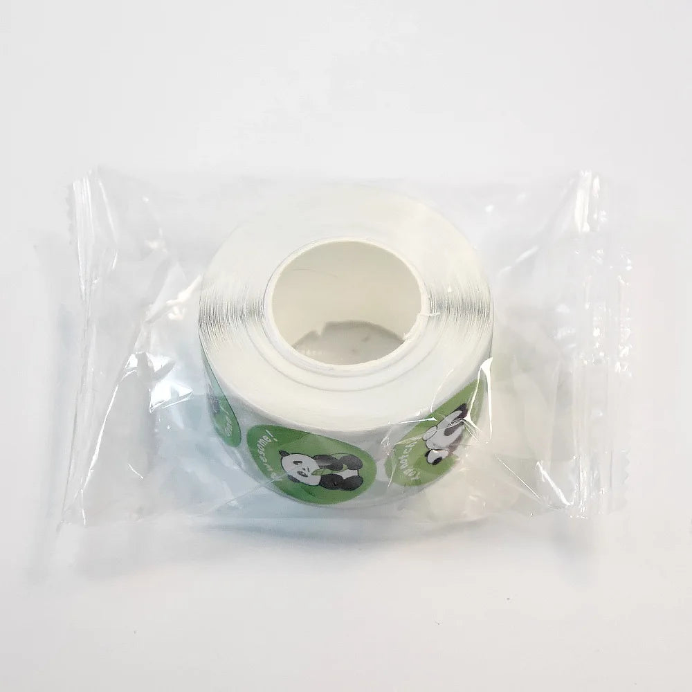 500pcs/roll Cartoon Panda Emoticon Label Stickers, Encouragement Stickers for Students, Teacher Cute Motivational Stickers Oasis Select