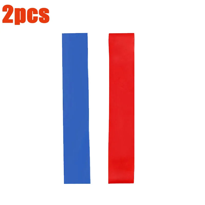 1/2Pcs Resistance Bands, Exercise Bands, Full Body Fitness Bands, Hip, Leg, Arm, Home Gym, Yoga And Pilates Stretching Bands Oasis Select Red1-Blue1