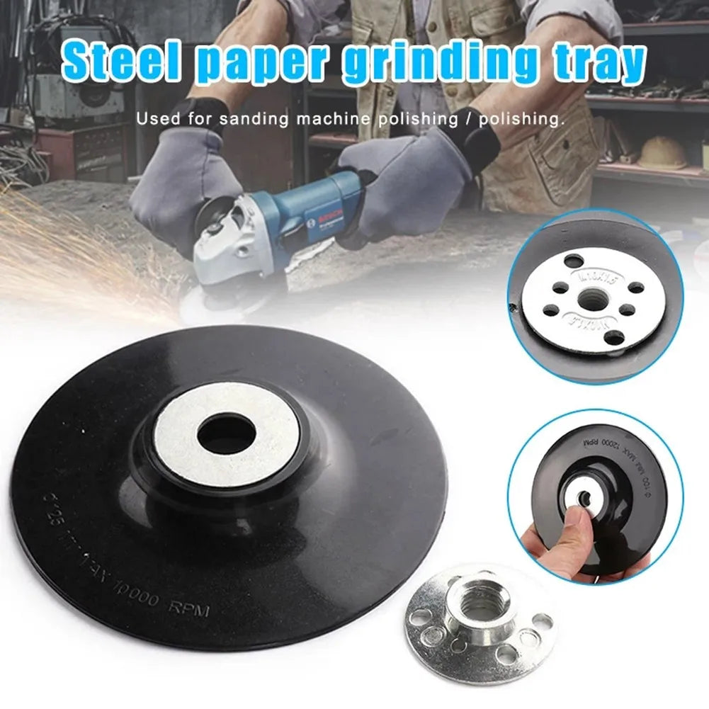 5" Resin Fiber Backing Pad M14 Thread Lock Nut for Angle Grinder Angle Grinder Backing Pad Oasis Select