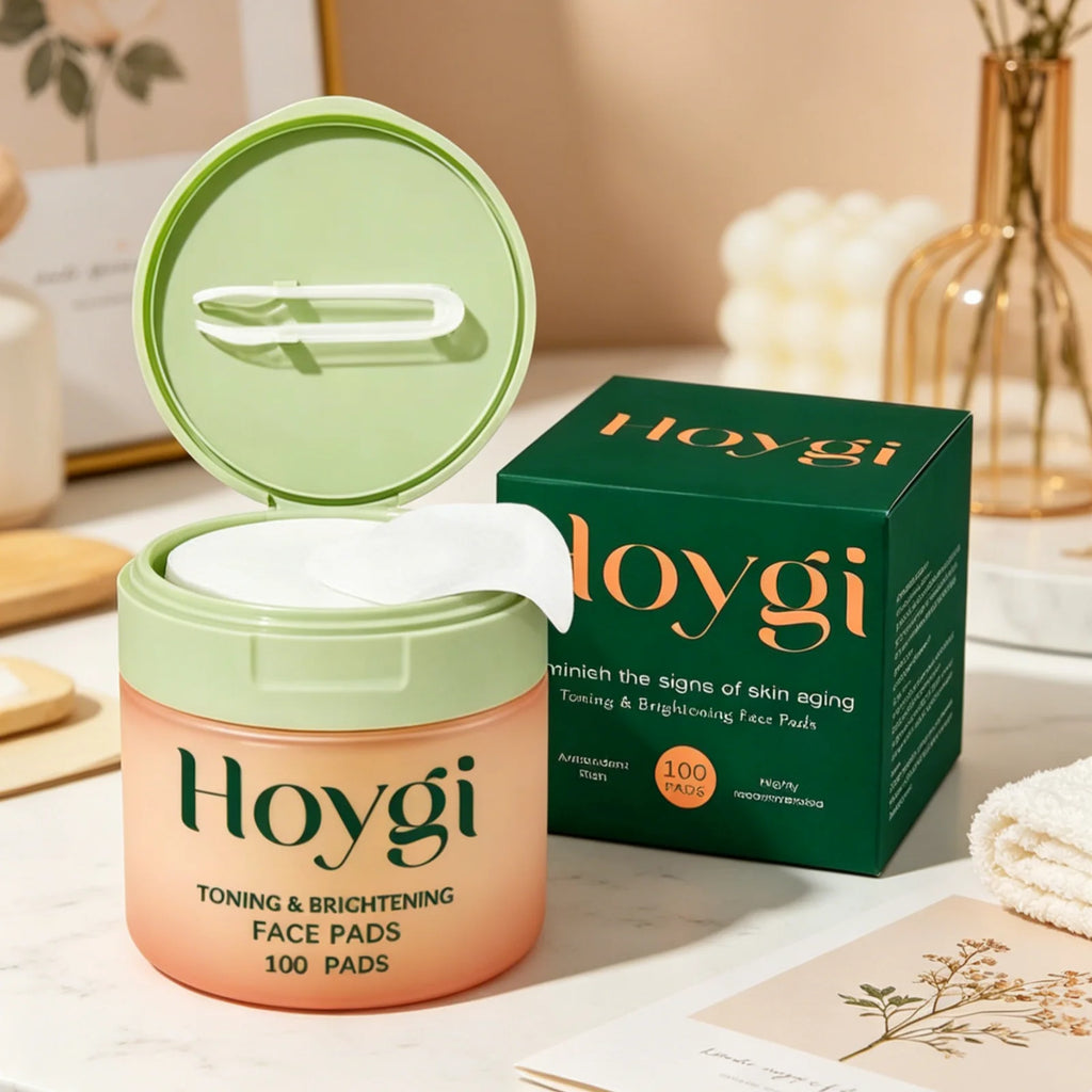 Hoygi Brightening Face Toner Pads 100ct – Hydrate & Even Skin Face Toner Pads Oasis Select