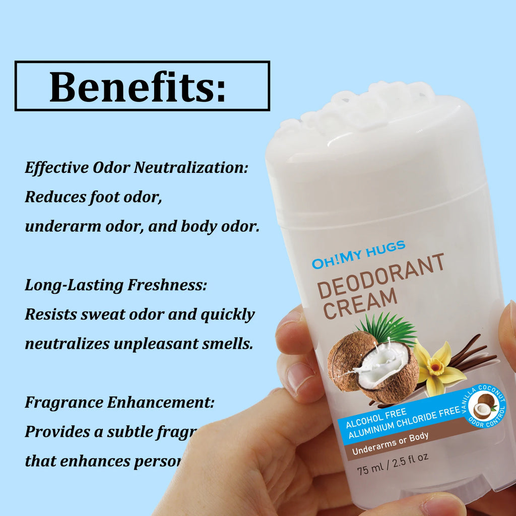YURHERSU Coconut Deodorant Cream – Fresh, Unisex, CPNP Deodorant Cream Oasis Select