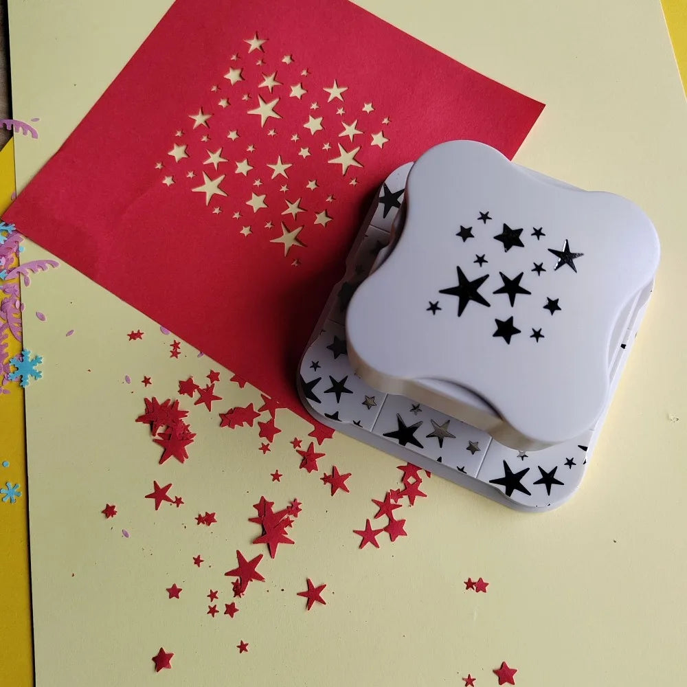 Magnetic Paper Hole Punch Handmade Crafts Tool Embossing Device Labor-Saving Punching Machine Paper Cutter Card Making Oasis Select Style 7