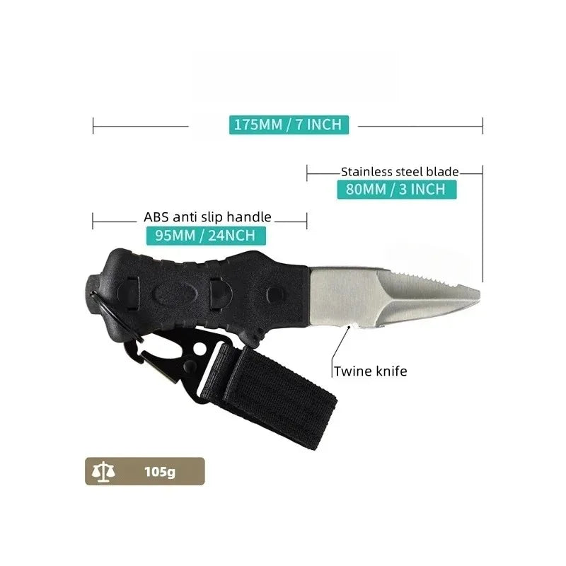 Stainless Steel Diving Knife | Spearfishing & Rope Cutter Diving Knife Oasis Select