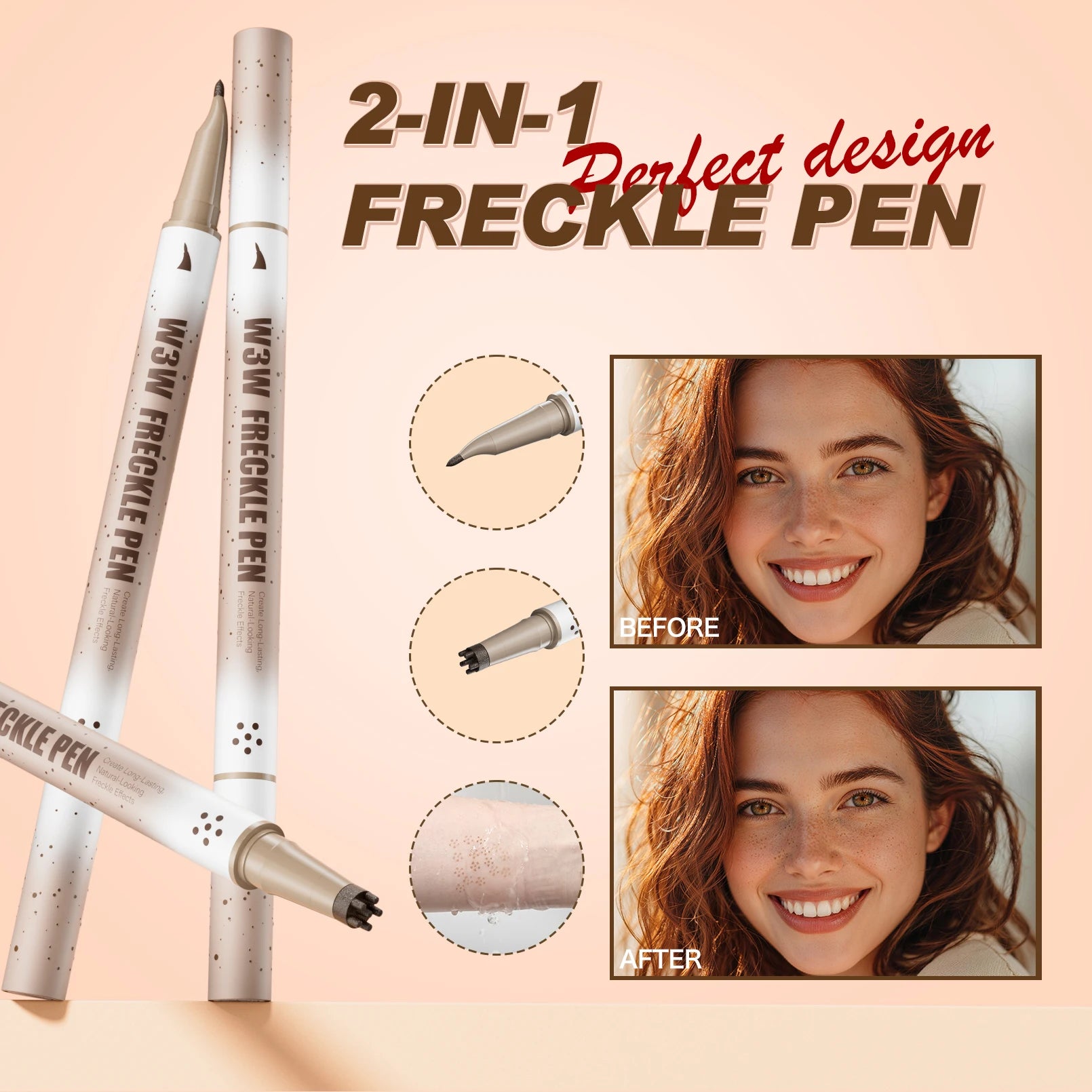 W3W Realistic Freckle Makeup Pen | Waterproof Stamp Dot