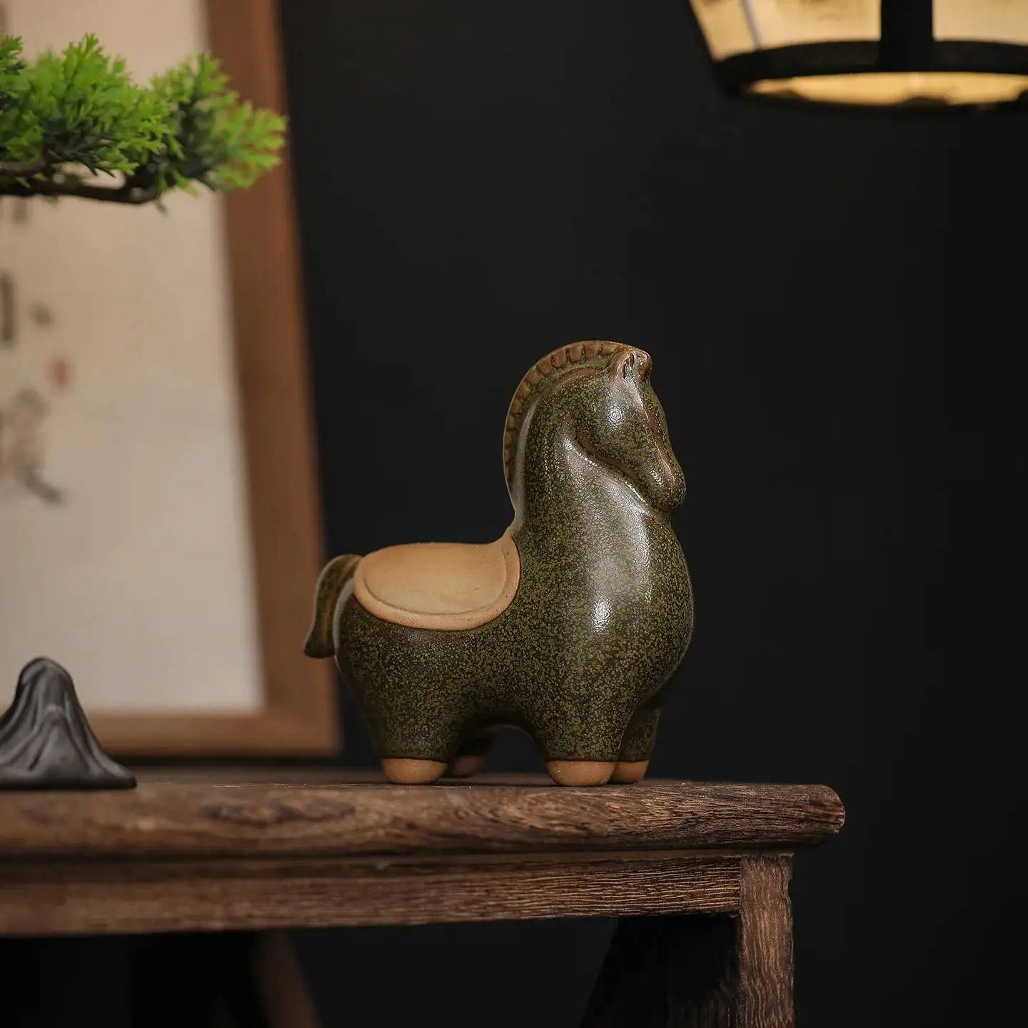 Tea Pet Ornament Living Room Entrance Wine Cabinet Ornament Ceramic Home Living Room Office Tea Pet Supplies Oasis Select