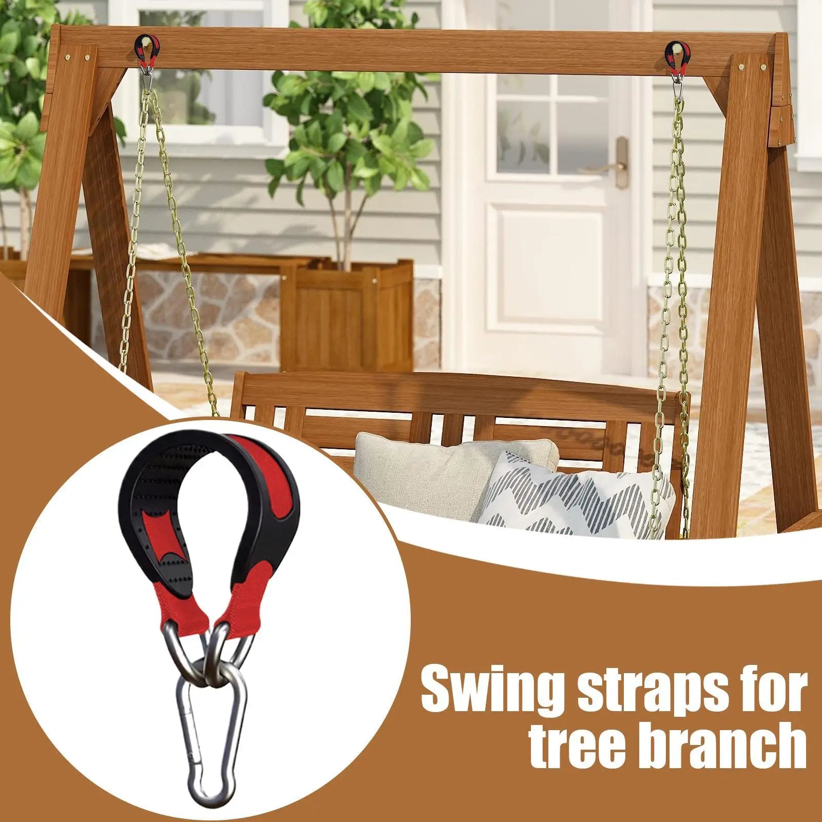 Punch Bag Hanger Strap Boxing Bag Holder Heavy Duty Strap for Tree Home Fitness Gear Women Men Exercises Equipment for Sandbag Oasis Select