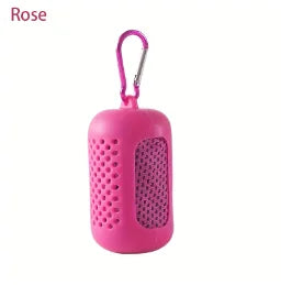 New Microfiber Towel Sports Quick-drying Super Absorbent Camping Towel Super Soft and Lightweight Gym Swimming Yoga Beach Towel Oasis Select rose red 30x80cm