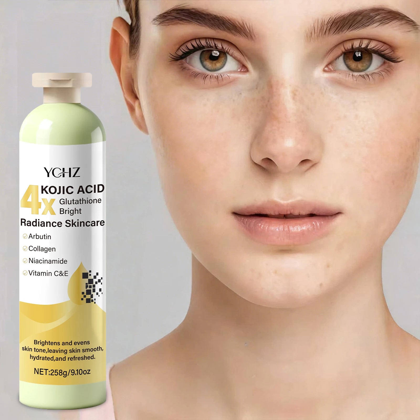 YCHZ Kojic Acid Cream – Dark Spot Corrector & Skin Brightener