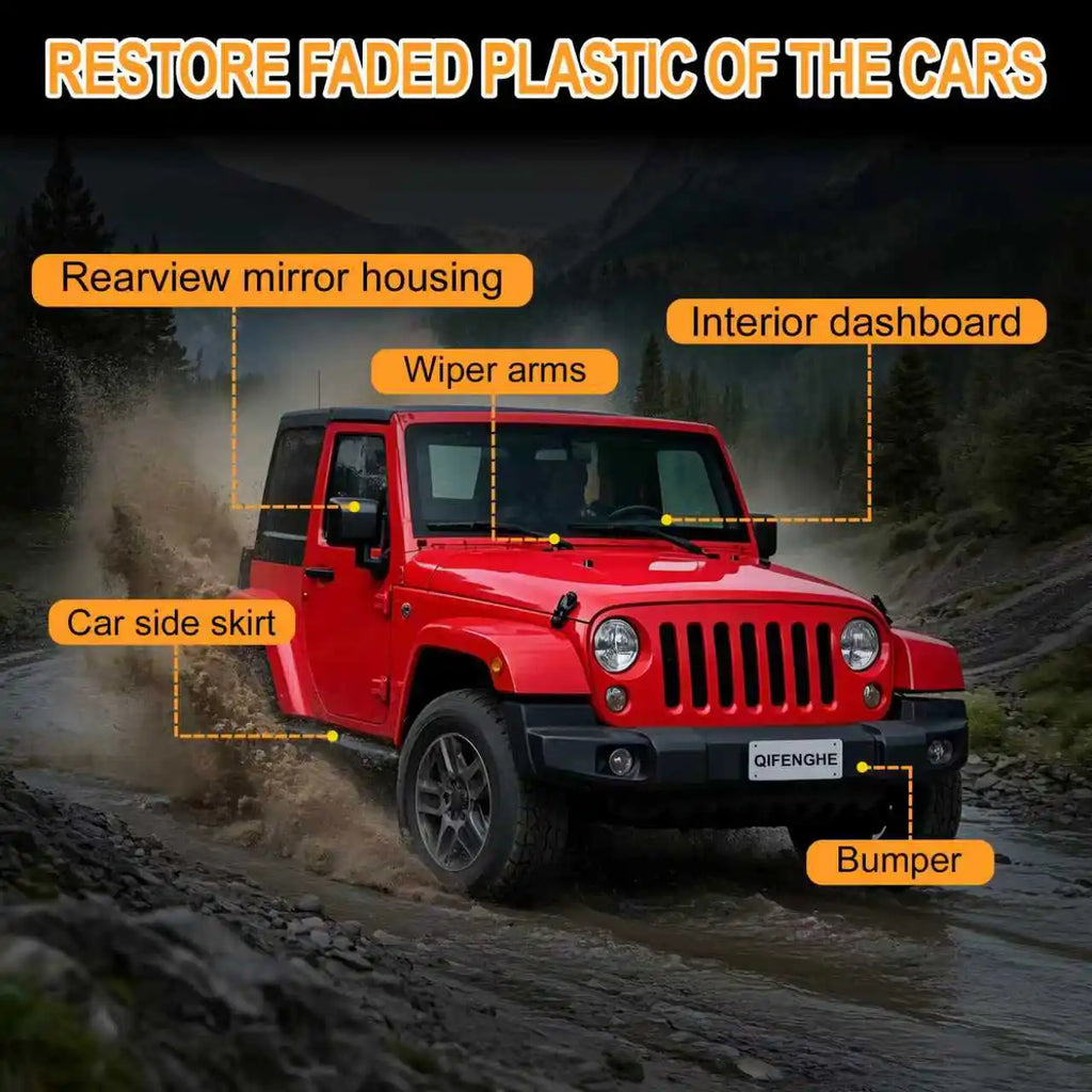 Black Crystal Plastic & Rubber Repair Paste – Car Scratch Polish