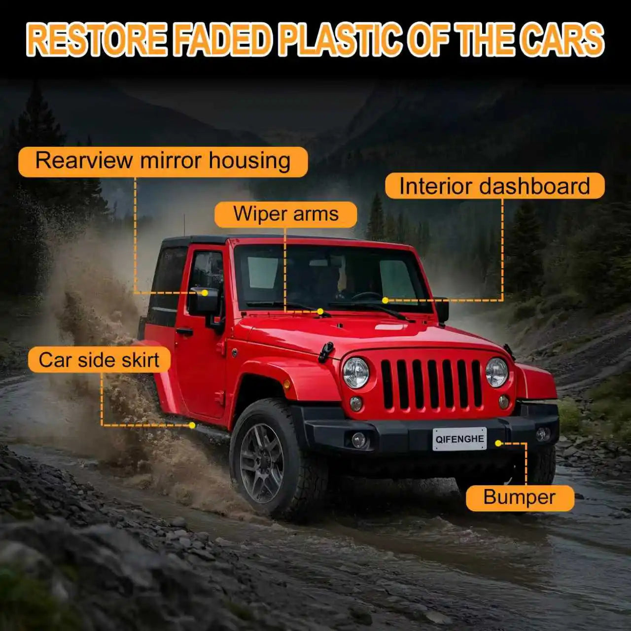 Black Crystal Plastic & Rubber Repair Paste – Car Scratch Polish