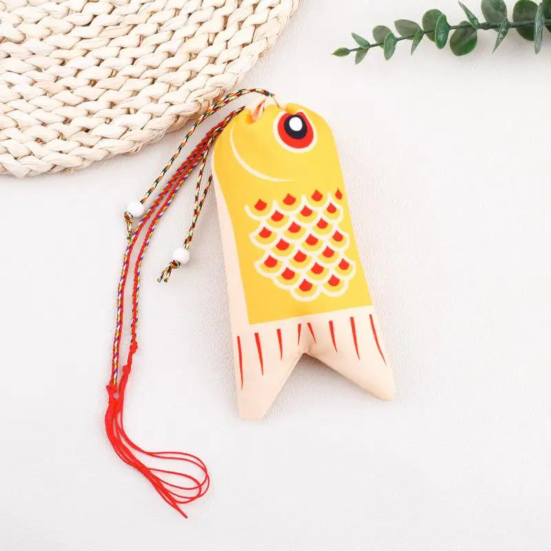 Koi Carp Lucky Pouch – Hanfu Sachet Coin Purse Pendant Bag Decorative Coin Pouch Oasis Select A2 Yellow