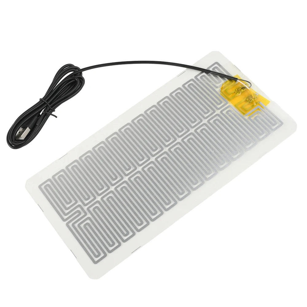 5V USB Heating Pad Waterproof Plug And Play Warm Plate Heater Sheets for Mouse Pad Mats Reptiles Supplies Plant Warm Heating Pad Oasis Select