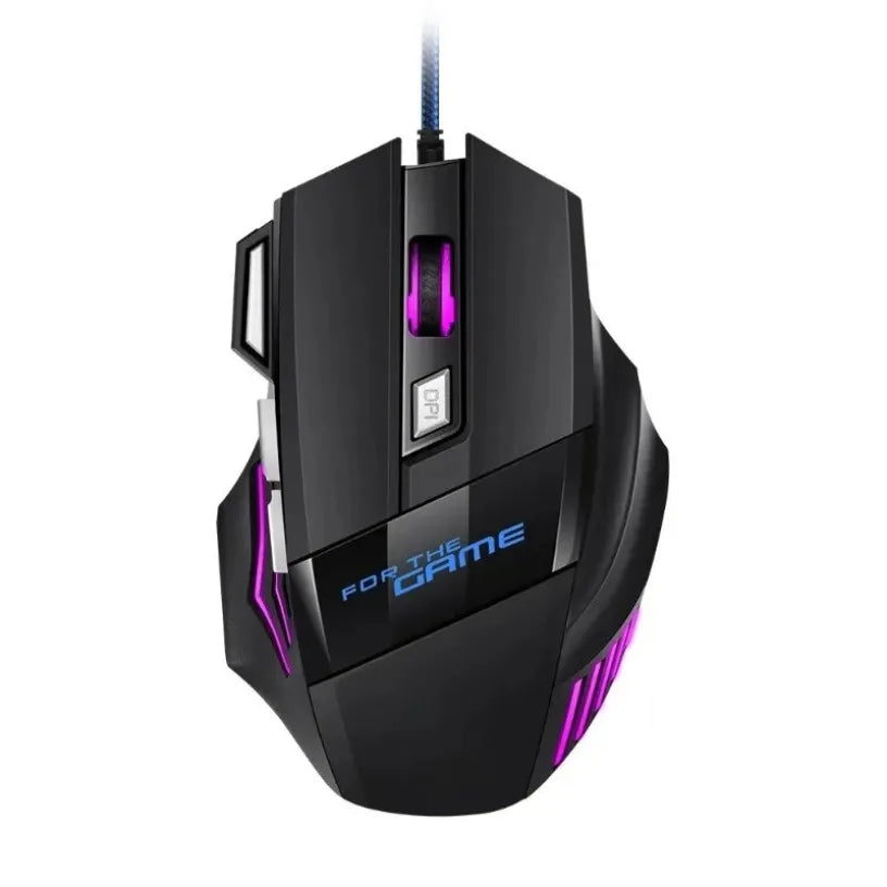 1 PCS New RGB Backlit Ergonomic Game Mice Hyperspeed USB Gaming Mouse 7D Esports Wired Mouse for Laptop PC Gamer Oasis Select