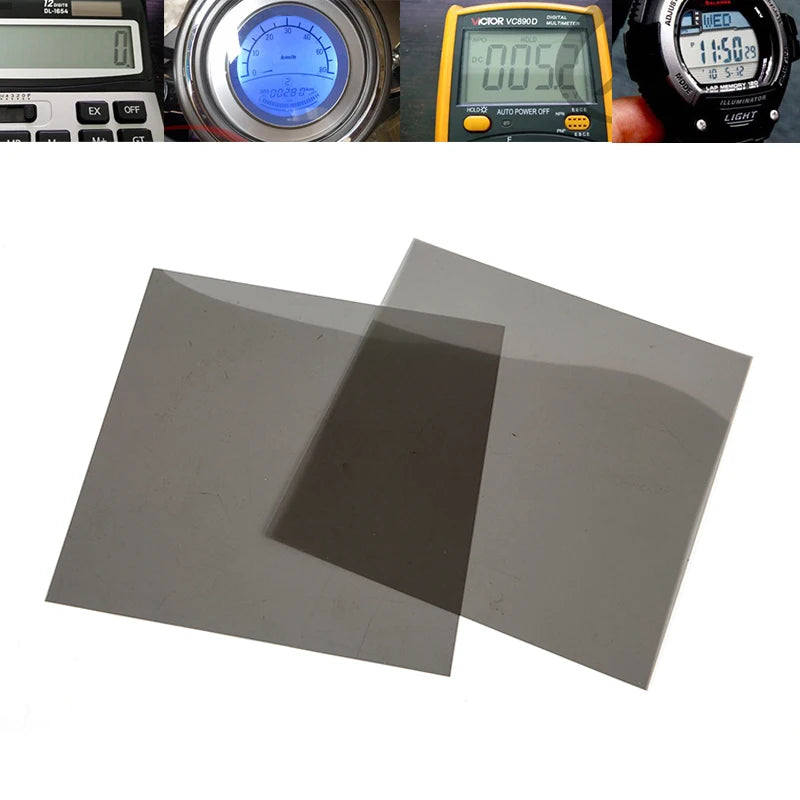 10inch Polarizing Film Polarize Polarizer Universal Film Watch Multimeter Calculator LCD Display Repair Film Oasis Select