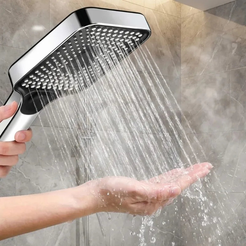 4-Mode Adjustable Rainfall Shower Head High Pressure Large Flow Water Saving Shower Bathroom Shower Mixer Accessory Oasis Select