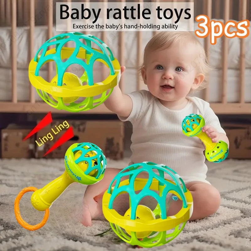 New Baby Rattles 0 12 Months Ringing Toy, Available in Multiple Colors, Bright and Eye-catching, Loved By Babies, Christmas Gift Oasis Select