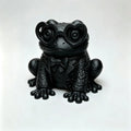 Gentleman Frog Garden Statue Bow Shaped Waterproof Outdoor Courtyard Lawn Desktop Decoration Flower Pot Landscape Decoration Oasis Select black