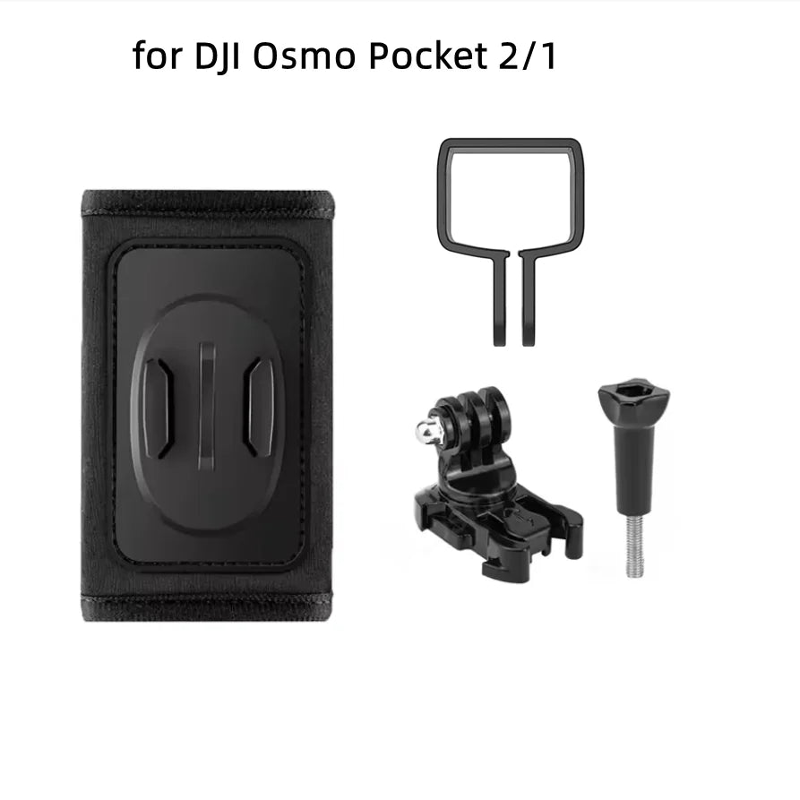 360° Rotating Backpack Strap Mount for GoPro, DJI & Insta360